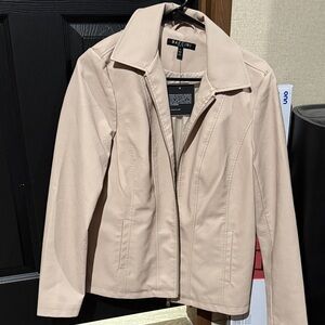 Baccini Women's Tan Leather Jacket